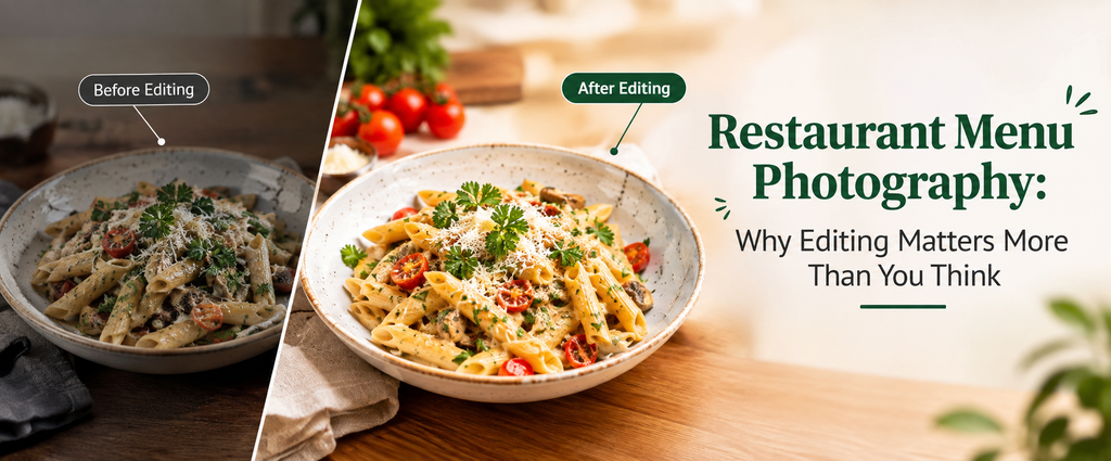 Restaurant Menu Photography: Why Editing Matters More Than You Think - Cover Image